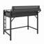Lit mezzanine en métal avec tablettes de rangement, panneau perforé, lumières USB et DEL-130022728-130022725