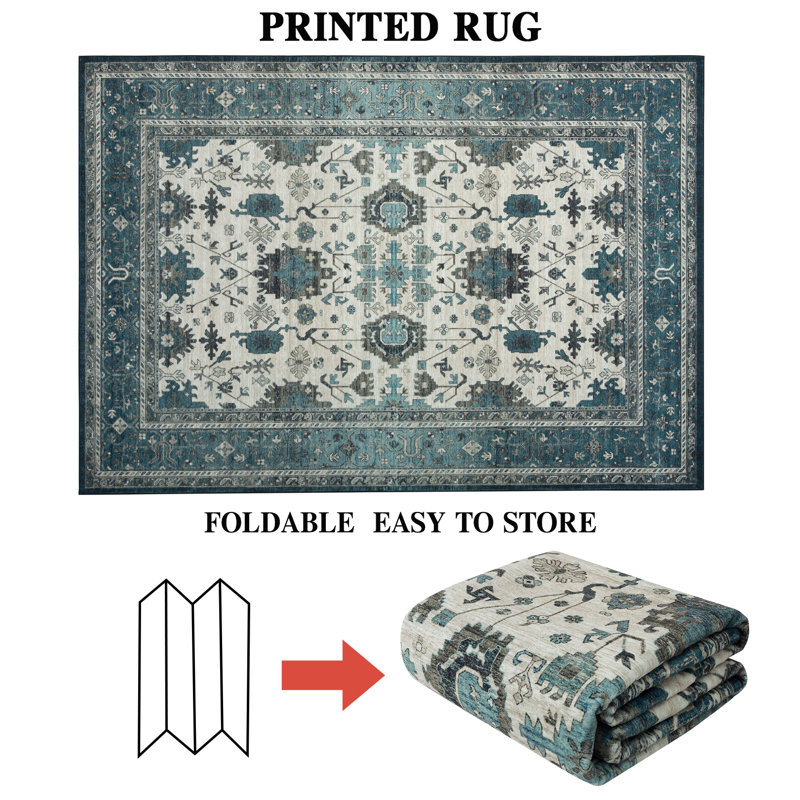 Tapis vert en polyester Zivon, Rectangle 8 pi x 10 pi