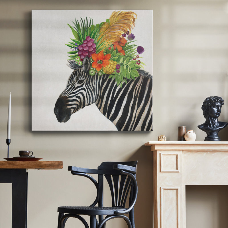 Toile tendue Royale Zebra-Premium Gallery - prête à être accrochée