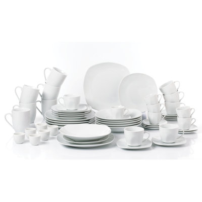 Piece Porcelain China Dinnerware Set - Service for 6