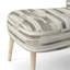 Chaise d'appoint rayée gris et beige-1238314068
