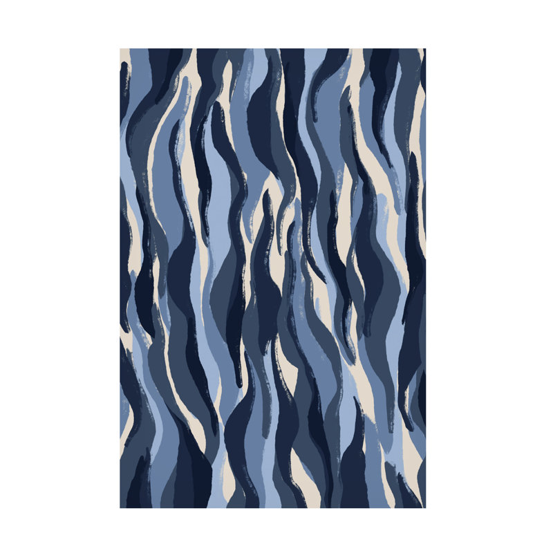«Sholes Blue Tiger» sur toile par X1 Brand, H 19 po x l 12 po x P 2 po