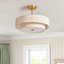 Lustre semi-encastré en tissu 4 lumières Maskell