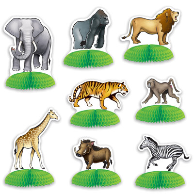 Mini centres de table Jungle Safari Animal
