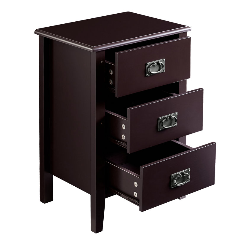 Ensemble de chambre avec lit plateforme 3 pièces, Noir, Simple