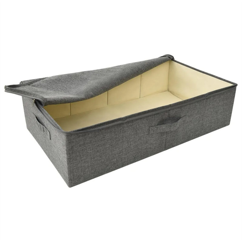Storage Boxes Fabric 70x40x18 cm, Dark Grey