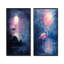 Flamant rose au clair de lune I - Collection d'art mural 2 panneaux animaux-1443321081-1443321086
