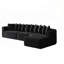 Ensemble de canapé modulaire Chenille Right, en forme de nuage, avec 10 coussins-1065793758