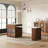 80-inch Expandable Kitchen Island with Dining Table