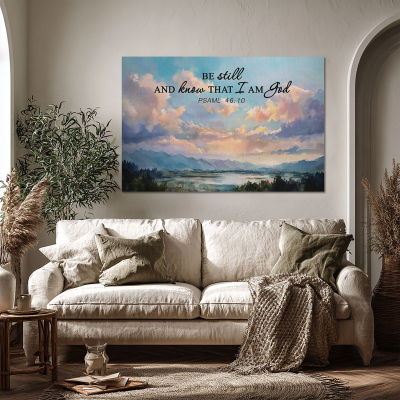 Art mural sur toile Golden Sunset Clouds, 48"W x 32"H
