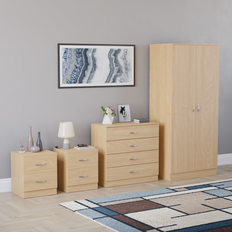 Maybery Piece Bedroom Set, Pine