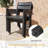 Cademon 4 - Person Aluminum Rectangular Extendable Outdoor Dining Set with Stacking Chairs-166406287