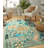 Boho Floral and Animal Print Machine Washable Area Rug-1574718980