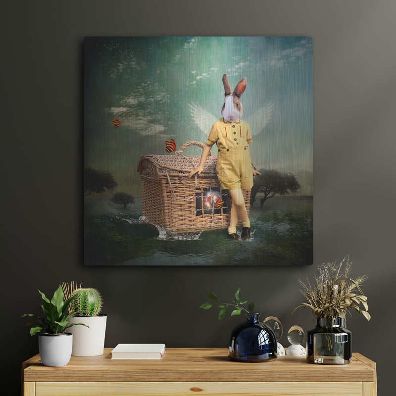 «The Guardian of The Universe» par Martine Roch, art mural en métal, H 24 po x l 24 po