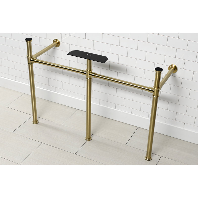 Base de meuble-lavabo double 41 po Imperial, Laiton brossé