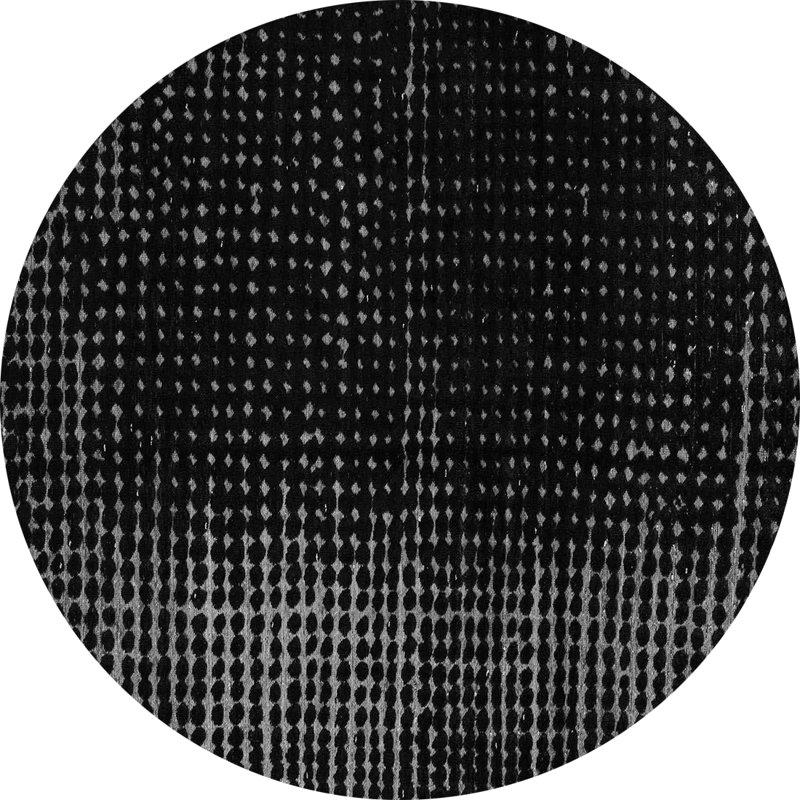 Brahn Performance Abstract Indoor Rug, Round 5'
