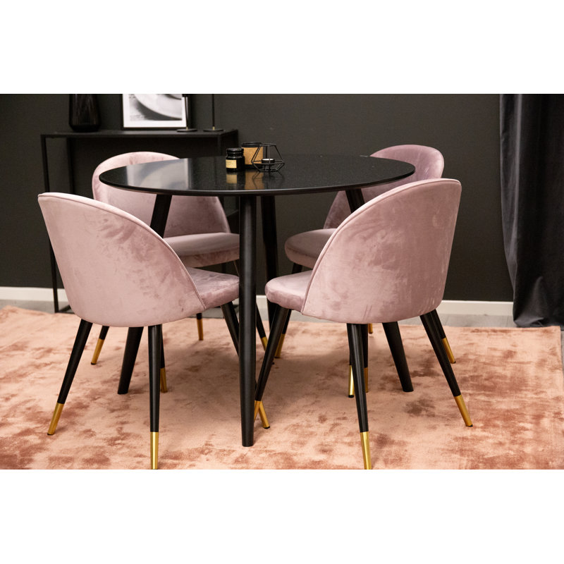 Micheal 4 - Person Dining Set, Pink