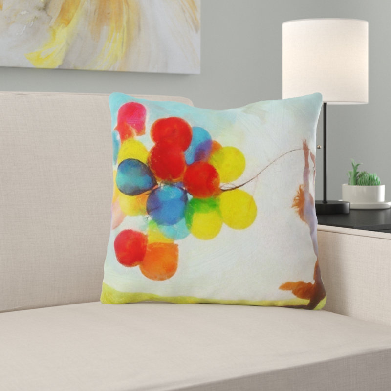 Housse de coussin d'extérieur carré Vandergriff, Microsuède, Intérieur