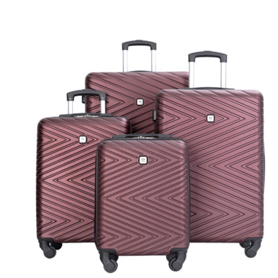 luggage 4-piece ABS lightweight suitcase with rotating wheels, 24 inch and 28 inch with TSA lock (16/20/24/28)