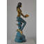 Nifao Collection Mermaid Holding Two Fish Bronze Statue Colour Finish - Size: 14" x 14" x 43"H.