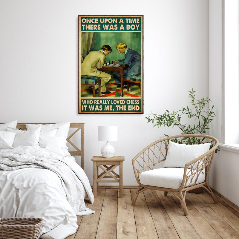 «Who Really Lived Chess», impression rectangulaire sur toile 1 pièce, H 36 po x l 24 po x P 1,25 po