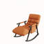 Fauteuil à bascule pliant rembourré, fauteuil lounge décontracté avec dossier haut réglable et repose-pieds, poches latérales pour salon, chambre et balcon-834890706