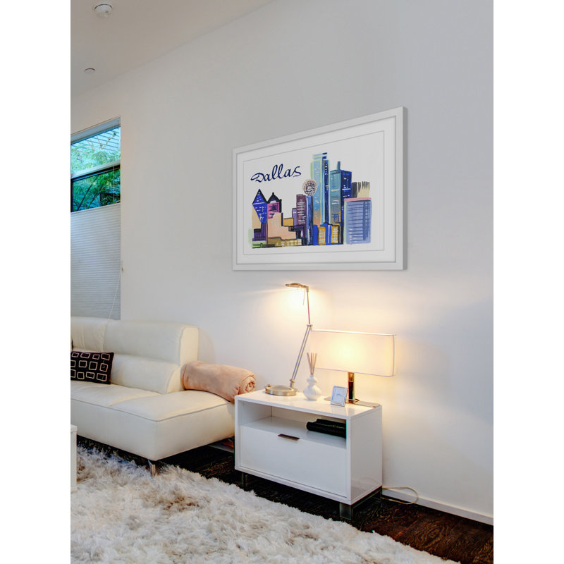 Dallas Cityscape - Single Picture Frame Painting, 61 cm H x 91 cm W x 4cm D
