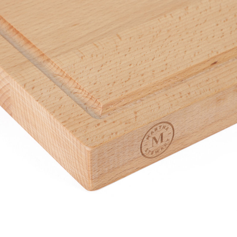 Lochner 18" x 12" Beech Wood Cutting Board with Juice Groove