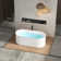 67" Acrylic Freestanding Single Soaking Tub with Overflow and Quick Drain