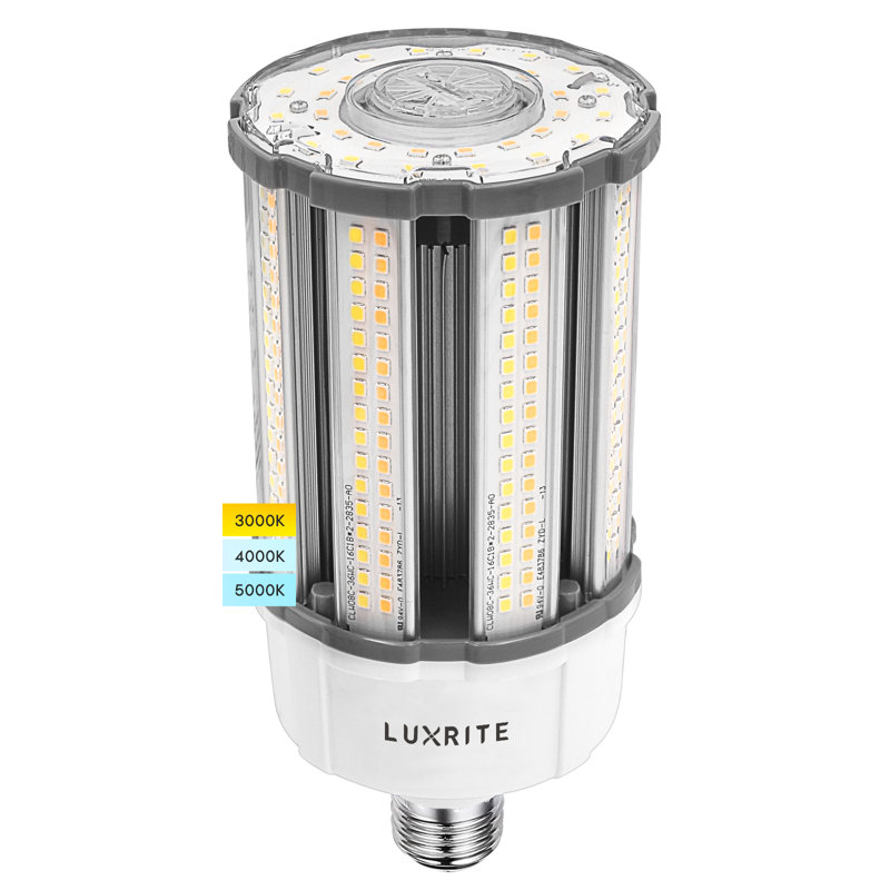 36 watts, ampoule DEL à intensité variable non réglable à intensité variable, E26 / culot moyen (standard)