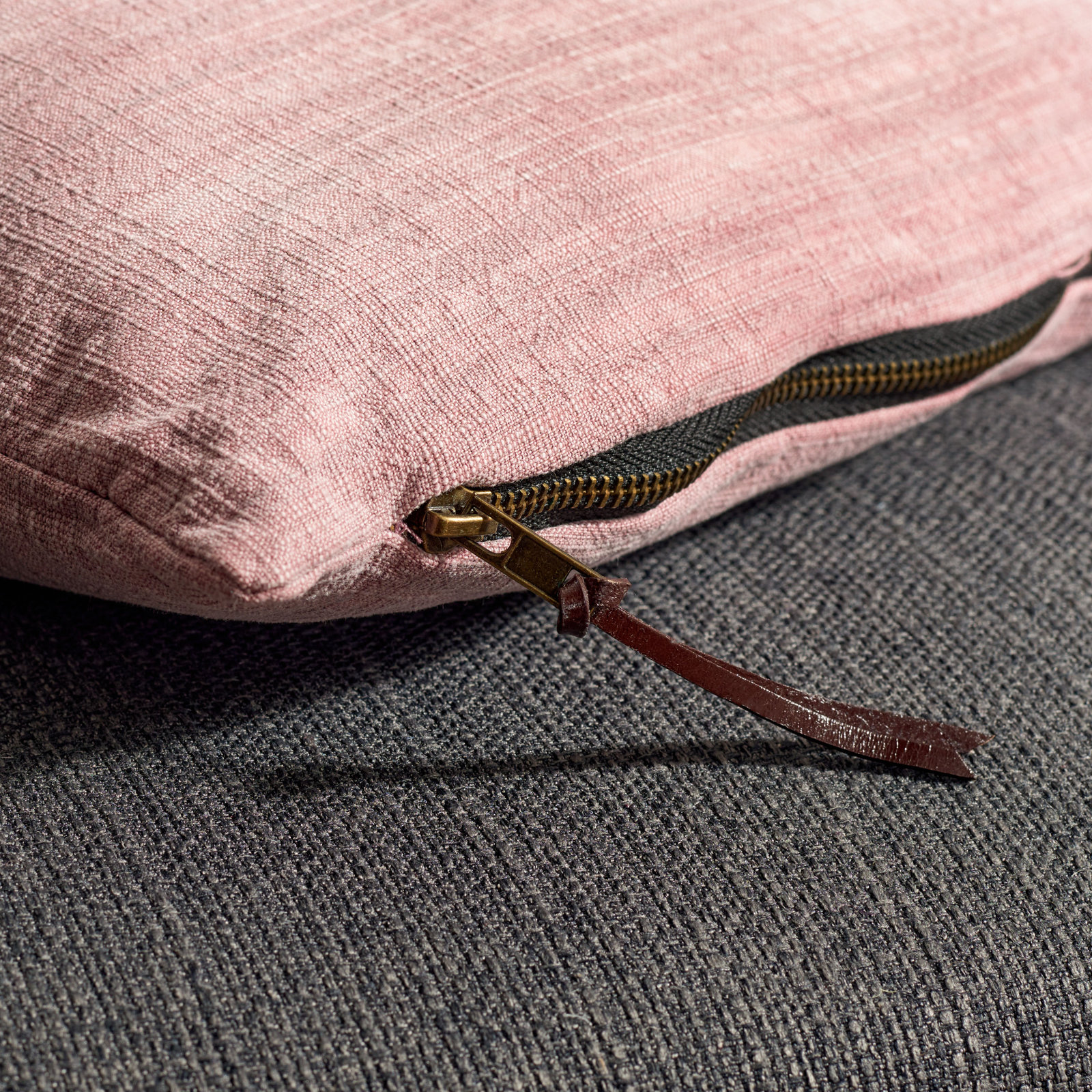 Cale 18" x 18" Cotton Throw Pillow, Light Purple