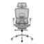 Chaise de bureau ergonomique en filet avec accoudoirs 5D et repose-pieds rétractable-133429481