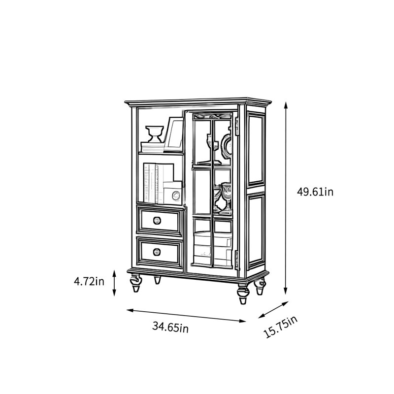 Armoire de rangement noire pour le salon