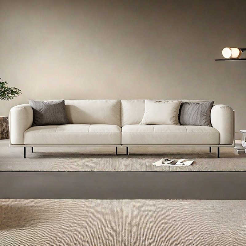 Canapé moderne et simple wabi-Sabi, H 33,46 po x l 110,23 po x P 36,61 po, 4