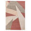 Rectangular Abstract Pink Area Rug-69523328