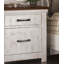 Table de chevet en bois massif vieilli 1Pc