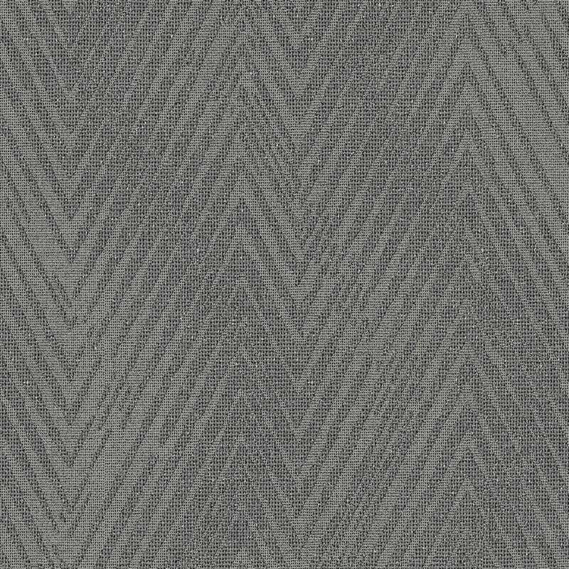 Utopia Collection Herringbone Weave Wallpaper Roll, Grey