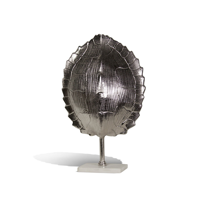 Coquillage sur pied en aluminium moulé sable