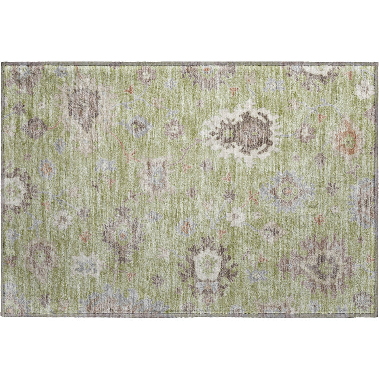 Premium Machine Washable Prisco Aloe Rug