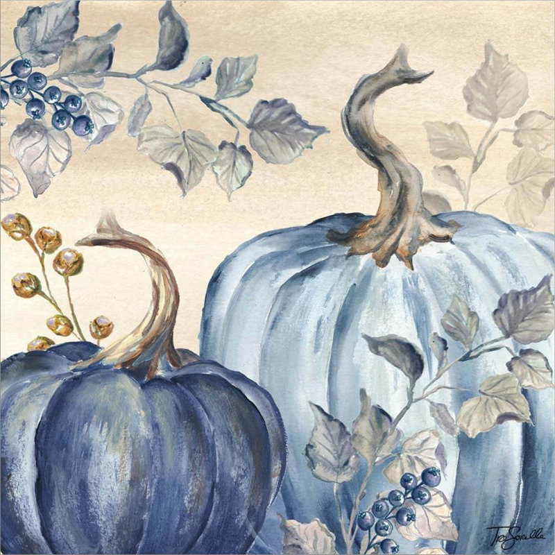 «Pumpkin II» par Tre Sorelle Studios - peinture sur toile tendue
