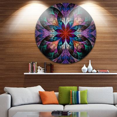 " Multi Color Fractal Flower Pattern "