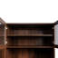 Armoire de cuisine avec étagère de rangement coulissante multifonctionnelle à plusieurs niveaux, armoire de rangement de ferme avec 4 portes, organisateurs de garde-manger pour la cuisine, la salle à manger