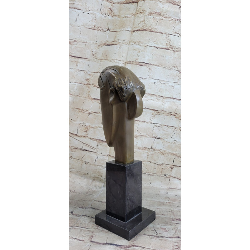 Betsons Modigliani Tribute Head of Caryatid Abstract Bust