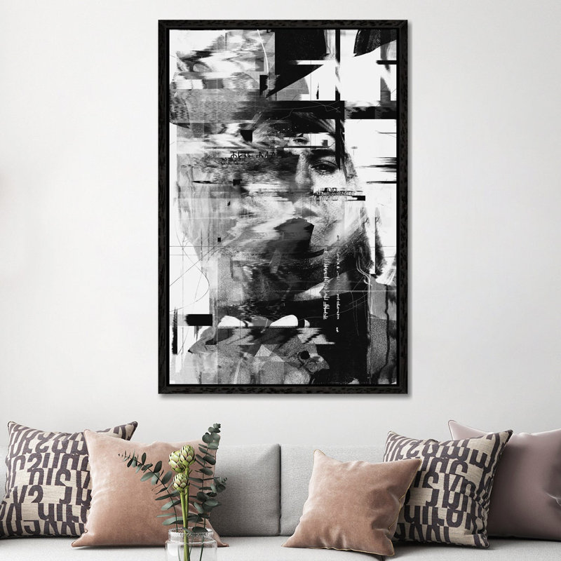 Kurt Cobain by Nicebleed - Print on Canvas, Black Framed, 152.5 cm H x 101.5 cm W