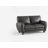 Manwi 61.5" Modern & Contemporary Faux Leather Loveseat with Durable Solid Wood & Plywood Frame-1018501963