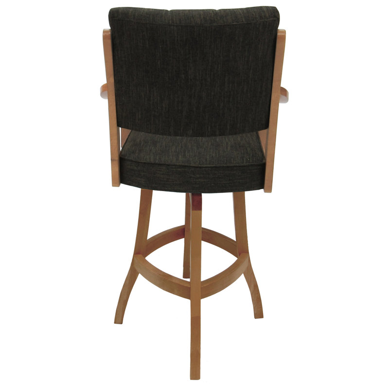 Casa Swivel 26" Sanora Brown/Natural Solid Wood Counter Stool