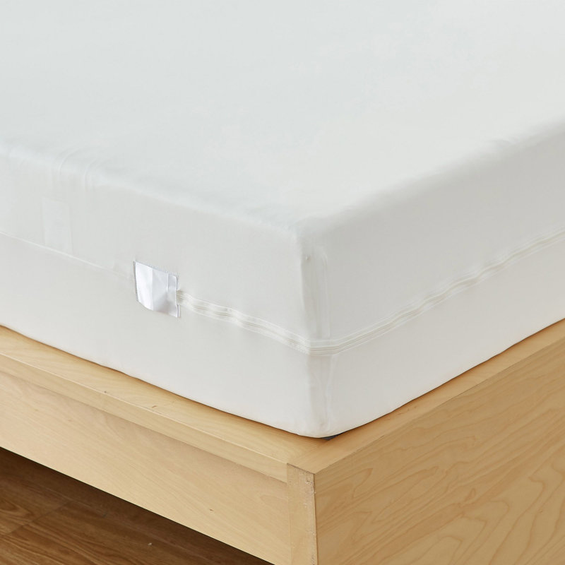  Bedbug Proof Stretch Knit Zippered Boxspring Cover, Queen