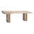 Vizcaino 86" Teak Solid Wood Pedestal Dinning Table