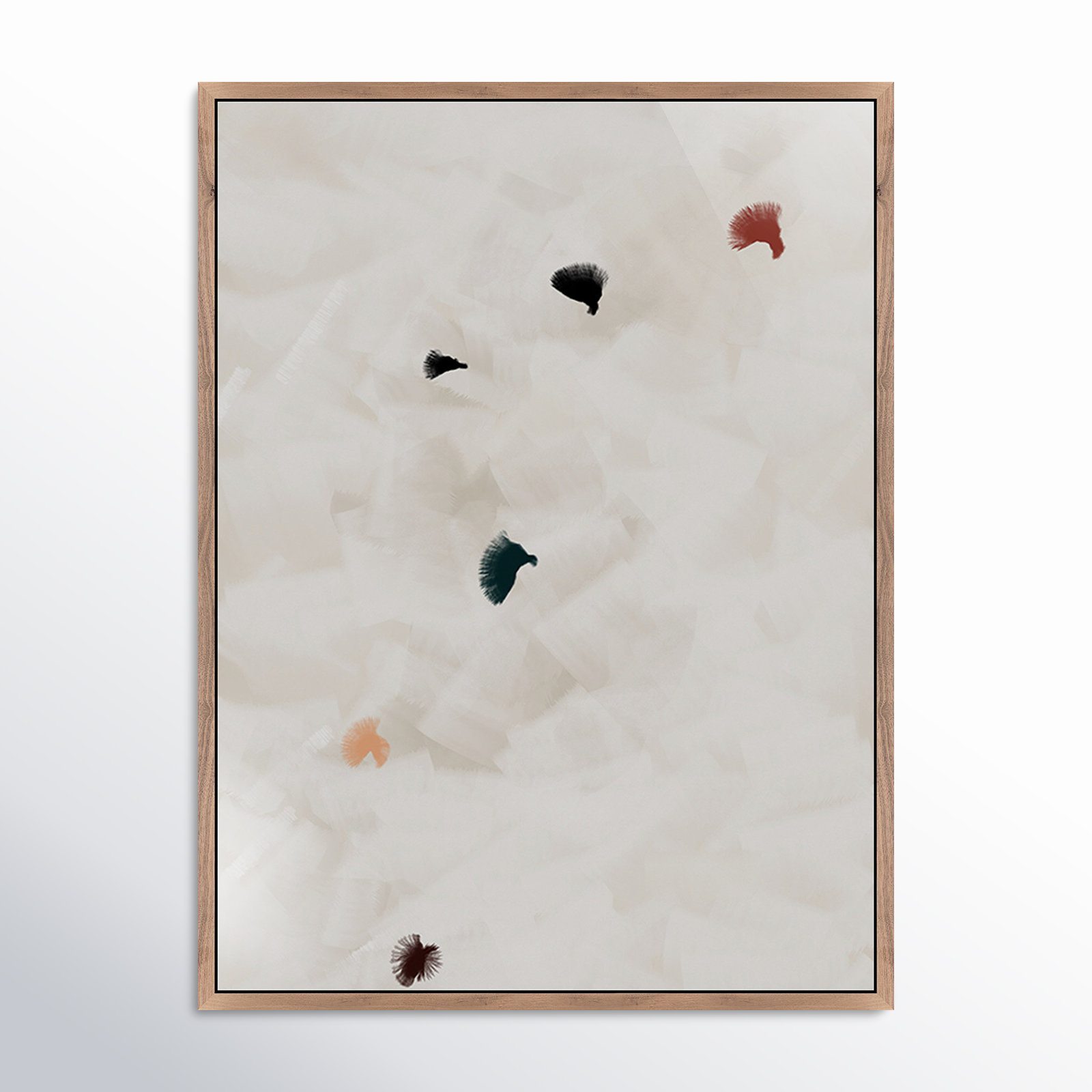 In Flight No 8 by Patricia Vargas, 32" H x 24" W, Rustic Walnut Framed