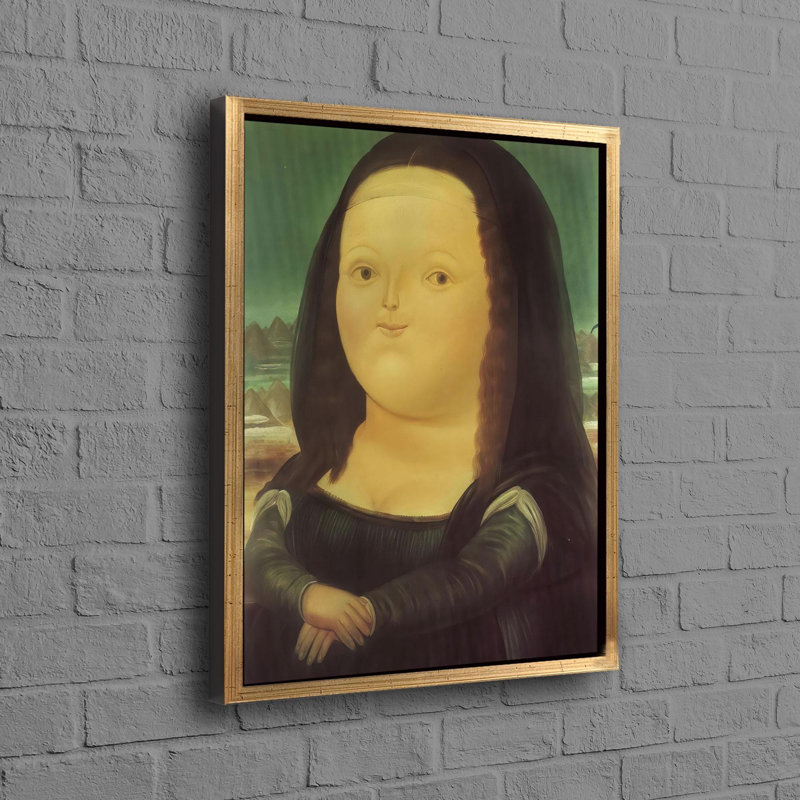 Mona Lisa Art Canvas Gift Featuring Fernando Botero's Unique Style For Art Enthusiasts And As A Personalized Present